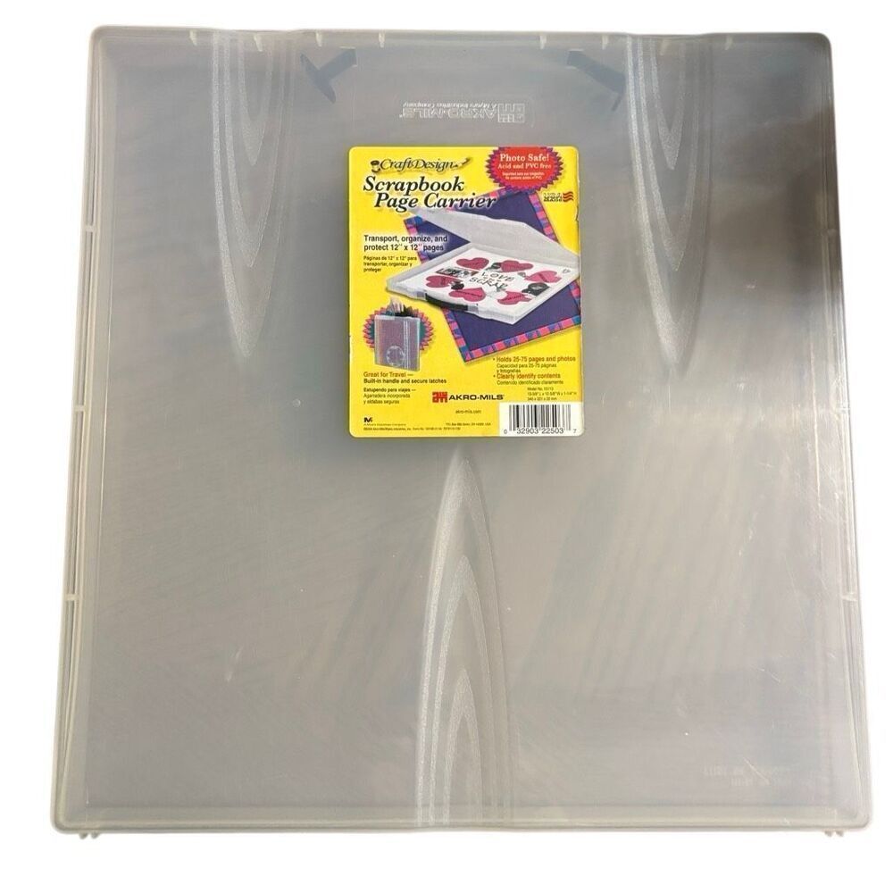 Akro-Mils Craft Design Scrapbook Page Carrier
